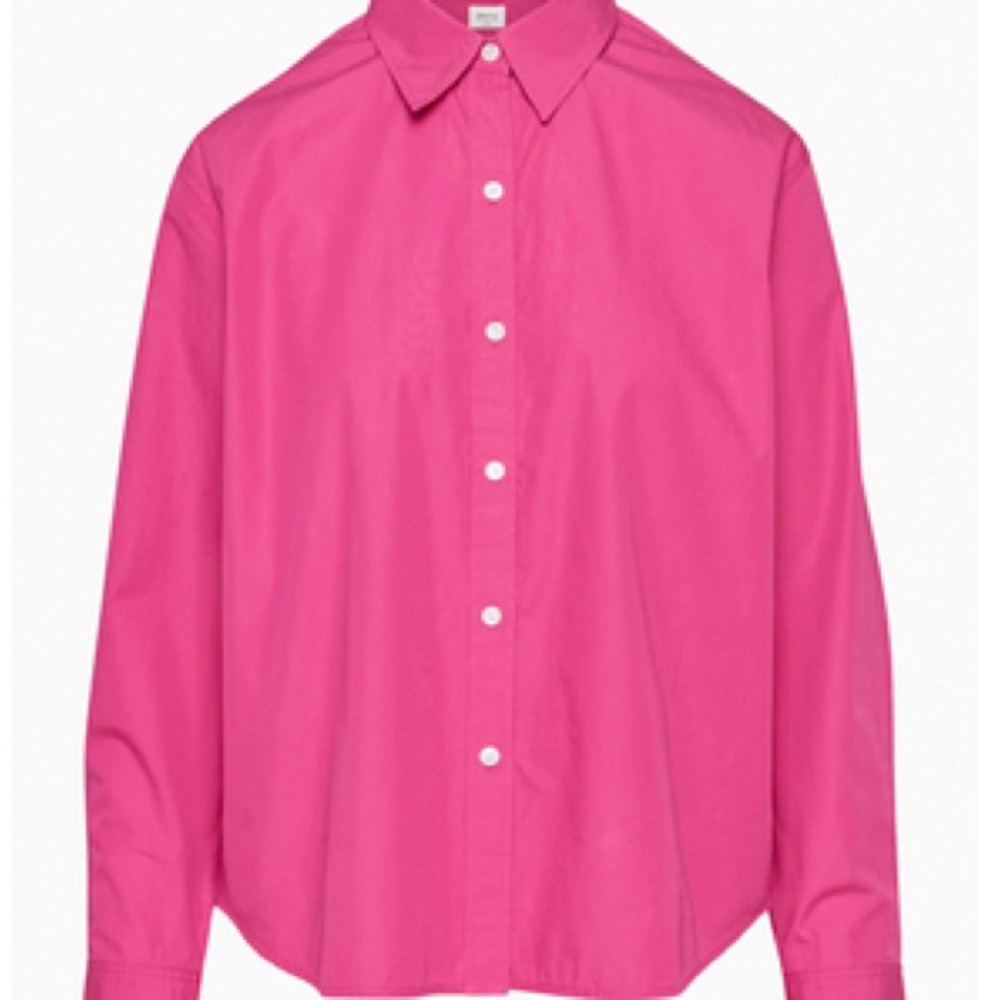 Vibrant Pink Button-Up Shirt